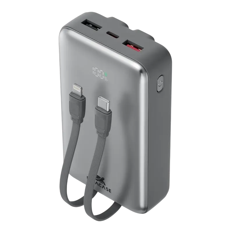 Acumulator extern Rivacase VA2612, 20000mAh, Argintiu