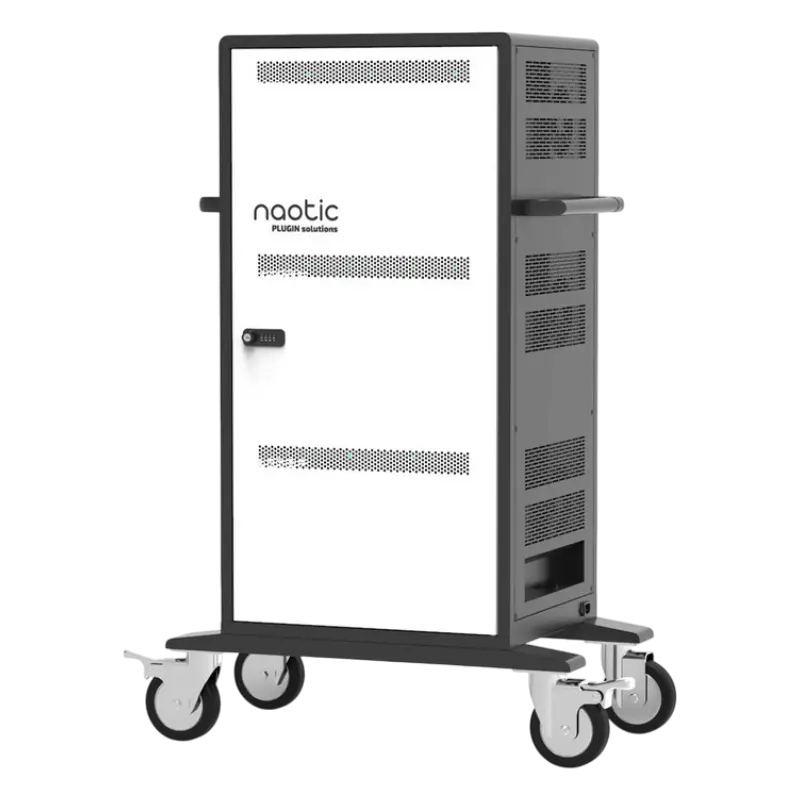 Naotic Charging Cabinet 30 Devices (Tablets, Notebooks), 30 USB-A ports/30 USB-C ports, 3 points loc
