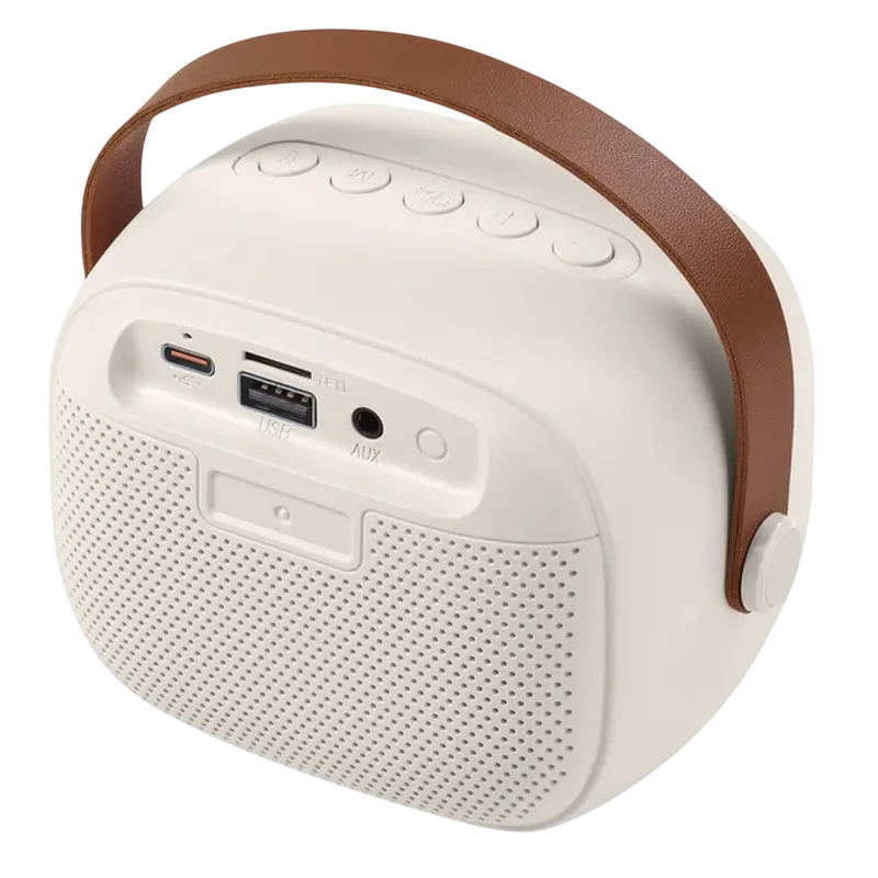 Difuzor Bluetooth Cellularline Karaoke Mini, Alb Difuzor Bluetooth Cellularline Karaoke Mini, Alb