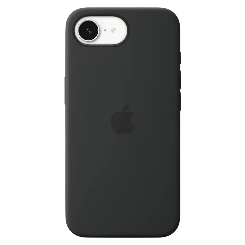 Husă Apple Silicone Case pentru iPhone 16e, Negru