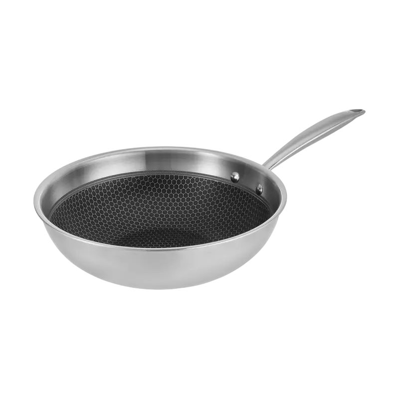 Сковорода WOK RESTO 95349, 28см, Нержавеющая сталь