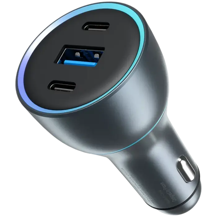 Car Charger Proove Super Charge 130W (2 Type-C + USB) Metal Gray Car Charger Proove Super Charge 130W (2 Type-C + USB) Metal Gray