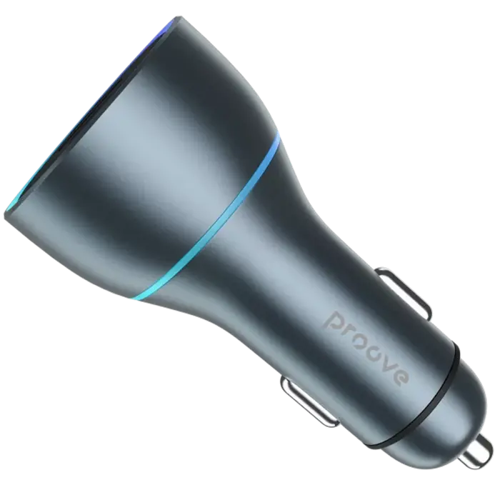 Car Charger Proove Super Charge 130W (2 Type-C + USB) Metal Gray Car Charger Proove Super Charge 130W (2 Type-C + USB) Metal Gray