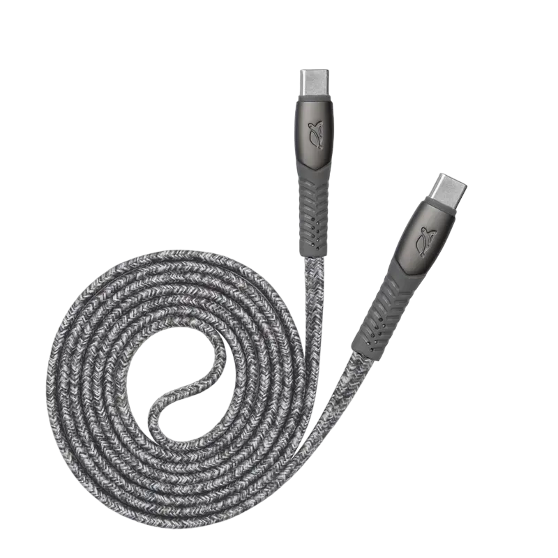 Cable de date Rivacase PS6105, USB Type-C/USB Type-C, 1,2m, Gri