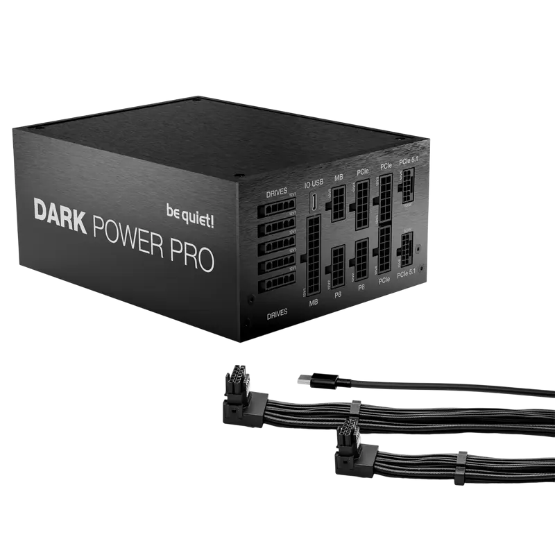 Power Supply ATX 1600W be quiet! DARK POWER PRO 14 IO, 80+ Titanium, 135mm, Active PFC, Full Bridge