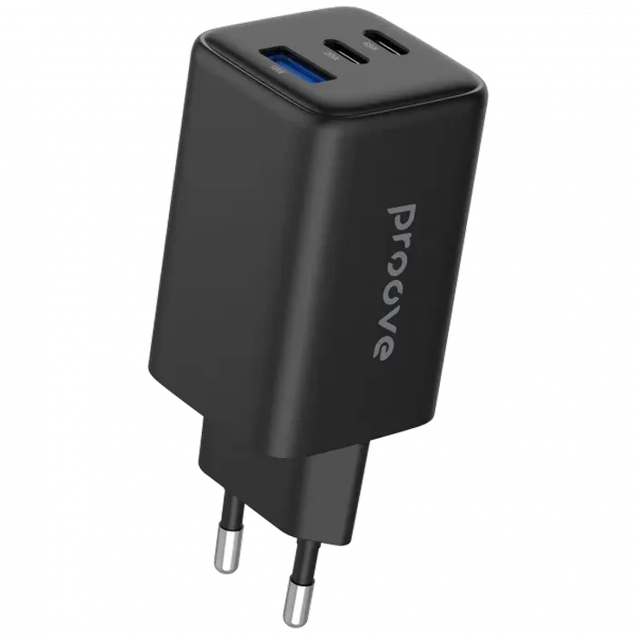 Incarcator Proove Pocket Gan 65W (2*Type-C + USB) Black