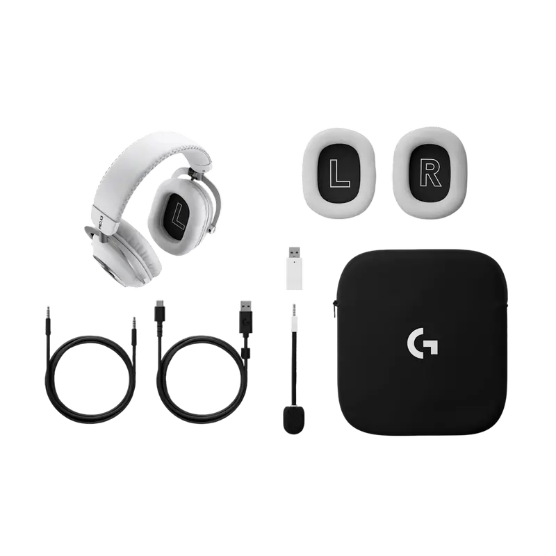 Gaming Wireless Headset Logitech G Pro X 3 LIGHTSPEED 2.4GHZ - EMEA28i - 935 WHITE Gaming Wireless Headset Logitech G Pro X 3 LIGHTSPEED 2.4GHZ - EMEA28i - 935 WHITE