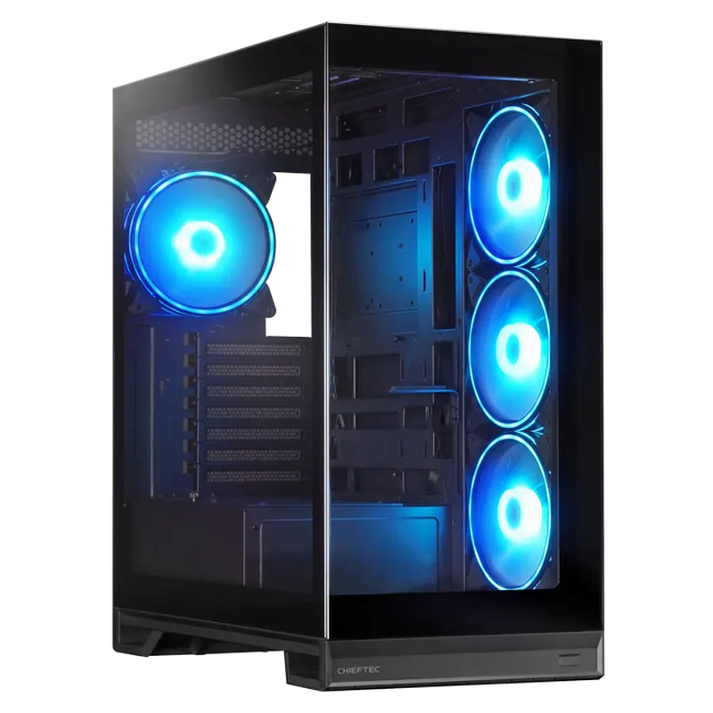 Case ATX Chieftec VISTA MAX, w/o PSU, 0,7mm, 4x140mm A-RGB, Temperd Glass, Controller RGB, 2xUSB3.0,