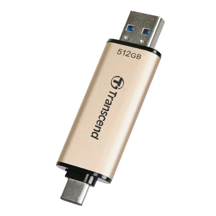 Memorie USB Transcend JetFlash 930C 512 GBGB Gold - 420 MB/s | 400 MB/s Memorie USB Transcend JetFlash 930C 512 GBGB Gold - 420 MB/s | 400 MB/s