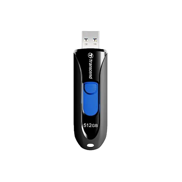 Memorie USB Transcend JetFlash 790 512 GBGB Negru/Albastru - 90 MB/s | 40 MB/s Memorie USB Transcend JetFlash 790 512 GBGB Negru/Albastru - 90 MB/s | 40 MB/s