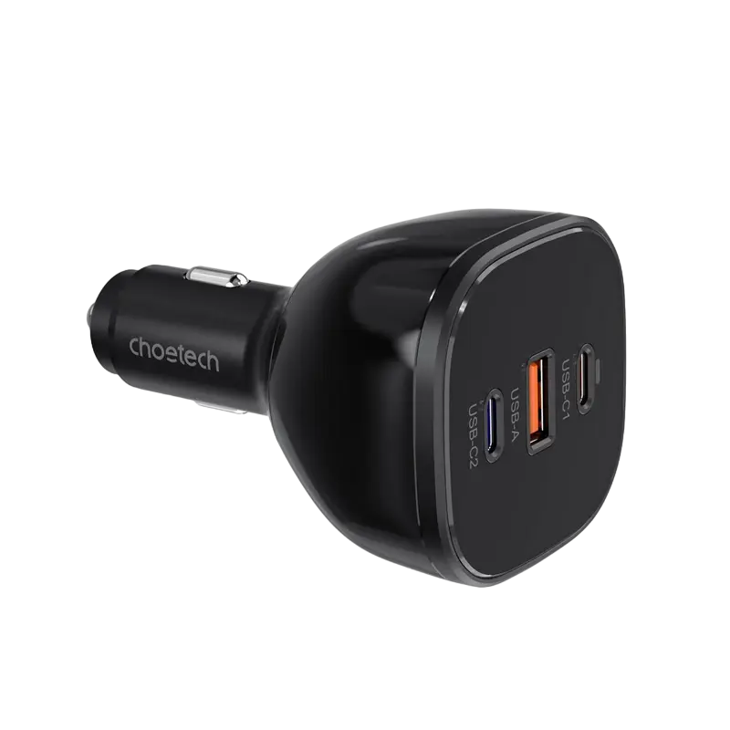 Incărcător auto Choetech TC0024 Negru - 165 W | USB Type-A ,USB Type-C Incărcător auto Choetech TC0024 Negru - 165 W | USB Type-A ,USB Type-C