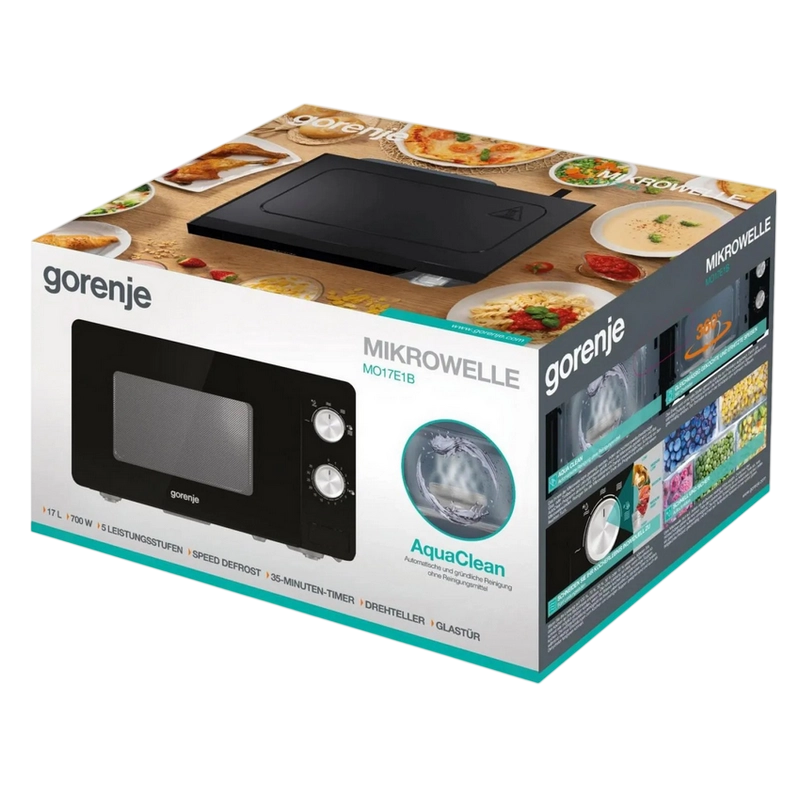 Cuptor cu microunde Gorenje MO17E1B Negru - Independentă | 17 l | 700 W Cuptor cu microunde Gorenje MO17E1B Negru - Independentă | 17 l | 700 W