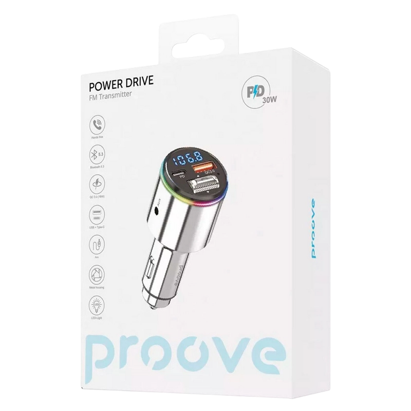 Modulator FM Proove Power Drive Argintiu Modulator FM Proove Power Drive Argintiu