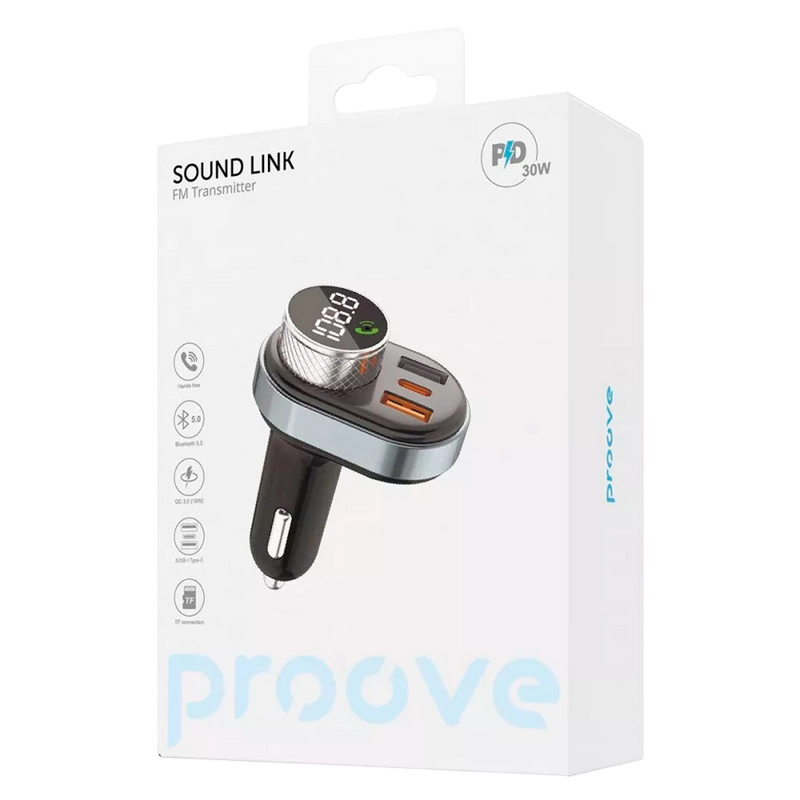 FM-модулятор Proove Sound Link Черный FM-модулятор Proove Sound Link Черный