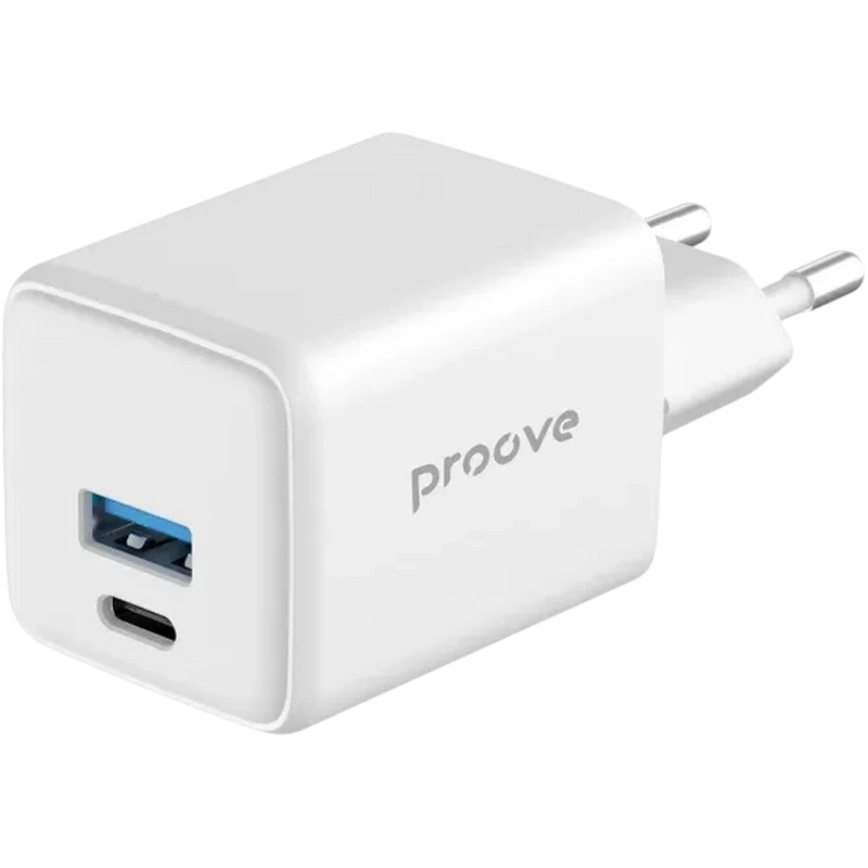 Зарядное устройство Proove Pocket Gan Белый - 30 Вт | Штепсельная вилка ЕС переменного тока Зарядное устройство Proove Pocket Gan Белый - 30 Вт | Штепсельная вилка ЕС переменного тока