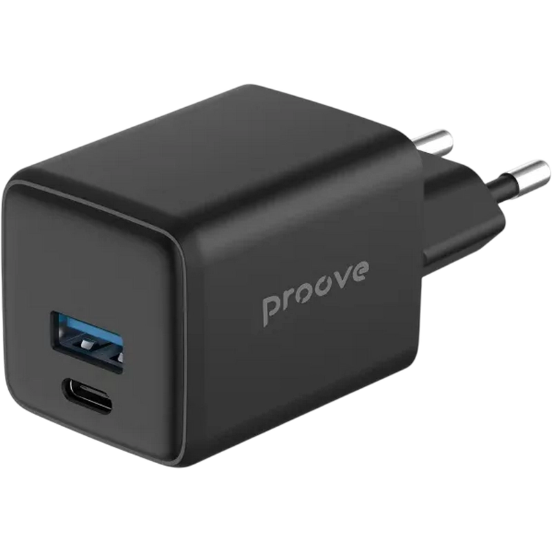 Зарядное устройство Proove Pocket Gan Черный - 30 Вт | Штепсельная вилка ЕС переменного тока Зарядное устройство Proove Pocket Gan Черный - 30 Вт | Штепсельная вилка ЕС переменного тока