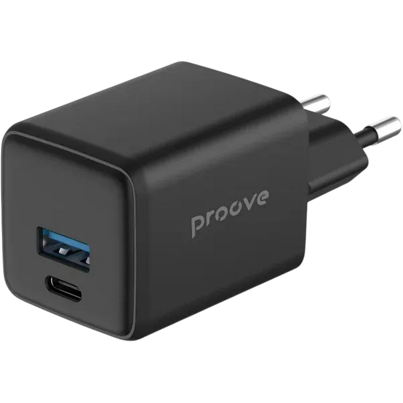 Зарядное устройство Proove Pocket Gan Черный - 30 Вт | Штепсельная вилка ЕС переменного тока Зарядное устройство Proove Pocket Gan Черный - 30 Вт | Штепсельная вилка ЕС переменного тока