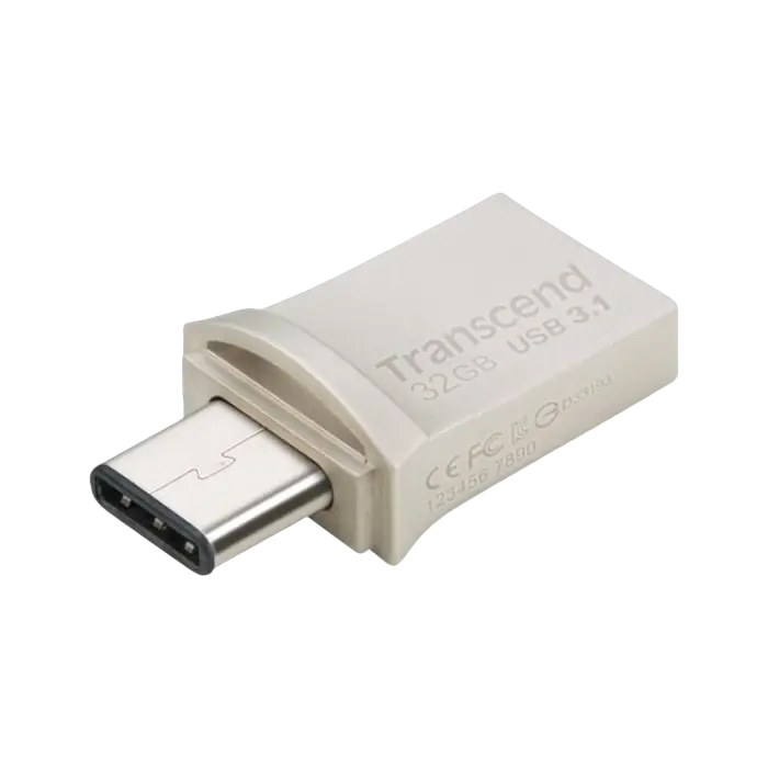 Memorie USB Transcend JetFlash 890 32 GBGB Argintiu - 90 MB/s | 25 MB/s Memorie USB Transcend JetFlash 890 32 GBGB Argintiu - 90 MB/s | 25 MB/s