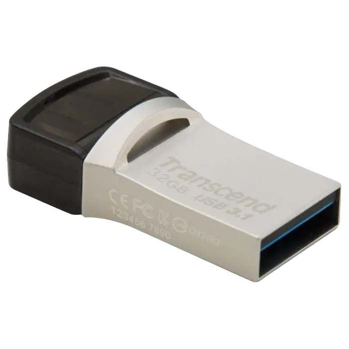 Memorie USB Transcend JetFlash 890 32 GBGB Argintiu - 90 MB/s | 25 MB/s Memorie USB Transcend JetFlash 890 32 GBGB Argintiu - 90 MB/s | 25 MB/s
