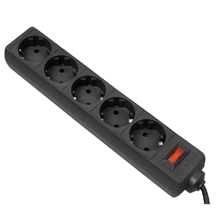Сетевой фильтр Ultra Power UP3-B-1.8UPS Черный - 1.8 м | 2200 Вт | 5