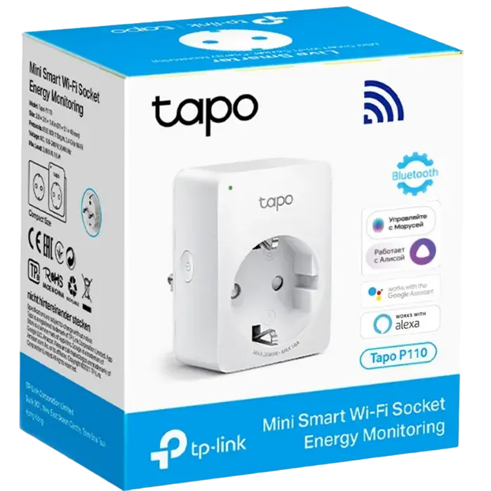 Priză inteligentă TP-LINK Tapo P110 - 3680 W | Alb Priză inteligentă TP-LINK Tapo P110 - 3680 W | Alb