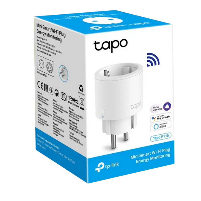 Priză inteligentă TP-LINK Tapo P115 - 3680 W | Alb Priză inteligentă TP-LINK Tapo P115 - 3680 W | Alb