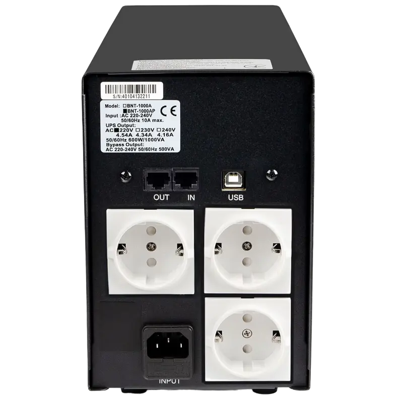 Источник бесперебойного питания PCM BNT-1200AP Черный - Башня | Линейно-интерактивный | 1200 ВА Источник бесперебойного питания PCM BNT-1200AP Черный - Башня | Линейно-интерактивный | 1200 ВА