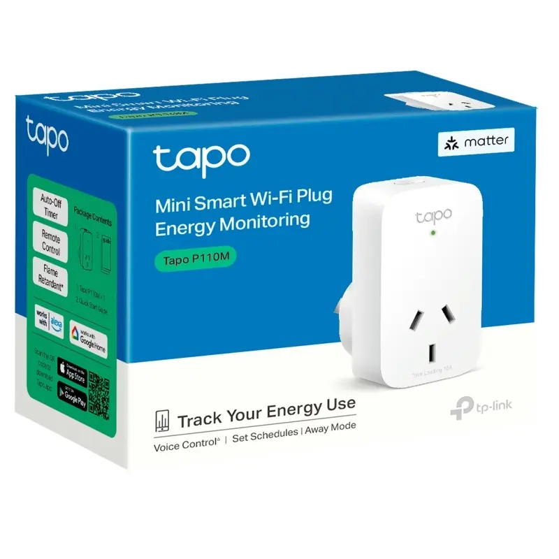 Priză inteligentă TP-LINK Tapo P110M - 2300 W | Alb Priză inteligentă TP-LINK Tapo P110M - 2300 W | Alb