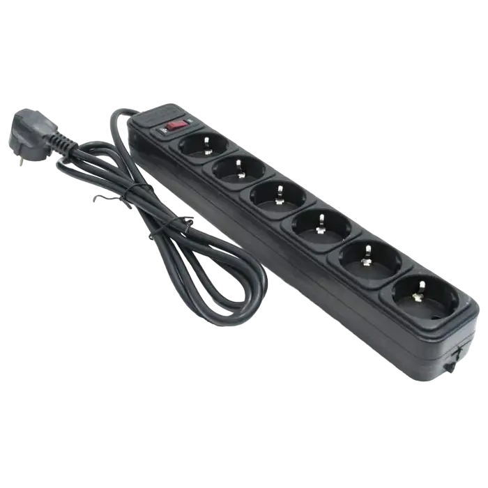 Сетевой фильтр Ultra Power UP6-B-15PPB Черный - 4.5 м | 2200 Вт | 6