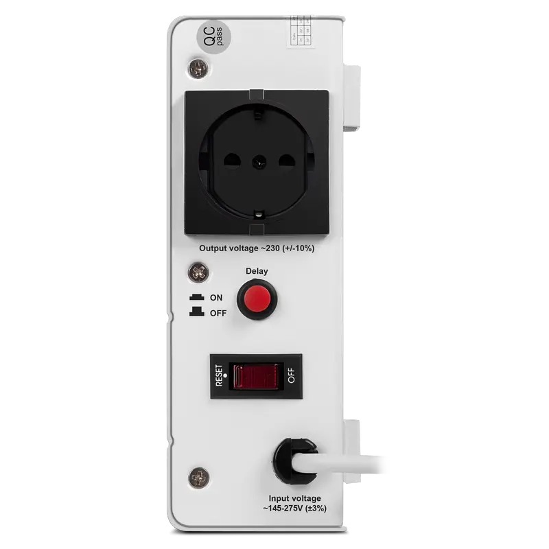 Stabilizator de Tensiune SVEN SLIM AVR-500 LCD Alb - 500 VA | 400 W Stabilizator de Tensiune SVEN SLIM AVR-500 LCD Alb - 500 VA | 400 W