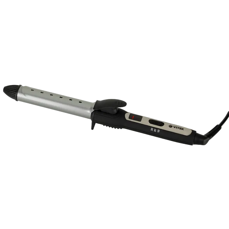 Плойка VITEK VT-8423 Чёрный | Серебристый - 45 Вт | 180°C | 200°C | 0.35 кг