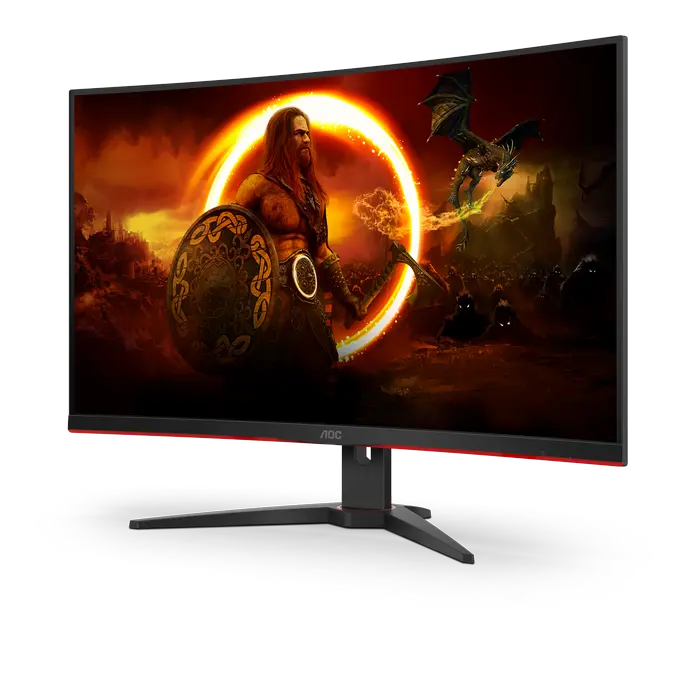 Игровой монитор AOC C32G2ZE/BK Черный | Красный - 31.5" | VA | 1920x1080 | 240 Гц | 0.5 мс Игровой монитор AOC C32G2ZE/BK Черный | Красный - 31.5
