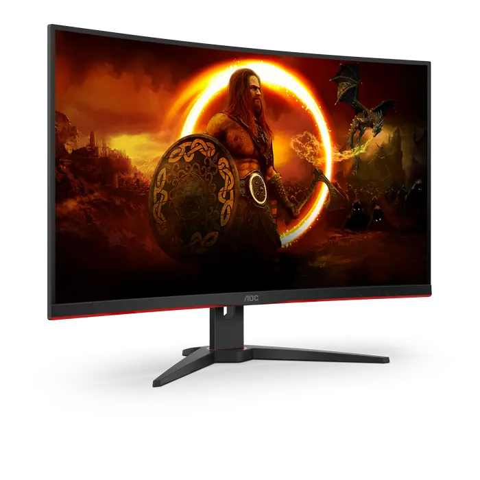 Игровой монитор AOC C32G2ZE/BK Черный | Красный - 31.5" | VA | 1920x1080 | 240 Гц | 0.5 мс Игровой монитор AOC C32G2ZE/BK Черный | Красный - 31.5