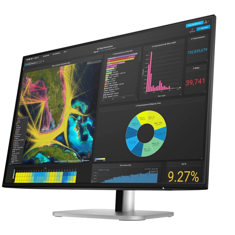Монитор HP S5 Pro 524pn Серебристый - 23.8" | IPS | 1920x1200 | 100 Гц | 94 ppi | 5 мс Монитор HP S5 Pro 524pn Серебристый - 23.8