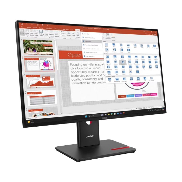 Монитор Lenovo ThinkVision T27-40 Чёрный - 27" | IPS | 1920x1080 | 120 Гц | 82 ppi | 4 мс Монитор Lenovo ThinkVision T27-40 Чёрный - 27