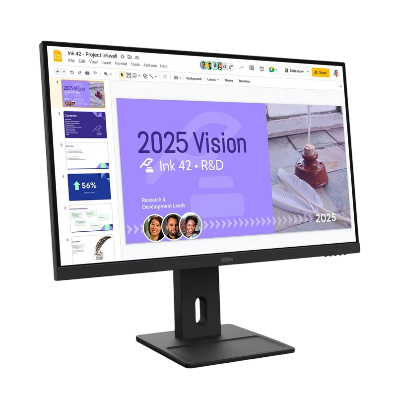 Монитор Lenovo ThinkVision E27Q-40 Raven Black - 27" | IPS | 2560x1440 | 100 Гц | 109 ppi | 4 мс Монитор Lenovo ThinkVision E27Q-40 Raven Black - 27