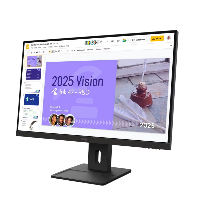 Монитор Lenovo ThinkVision E27Q-40 Raven Black - 27" | IPS | 2560x1440 | 100 Гц | 109 ppi | 4 мс Монитор Lenovo ThinkVision E27Q-40 Raven Black - 27