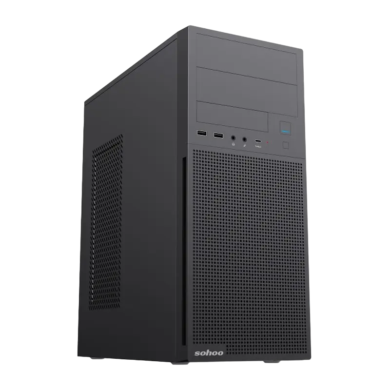 Компьютерный корпус Sohoo 2816BK Midi-Tower Черный - ATX | Металл