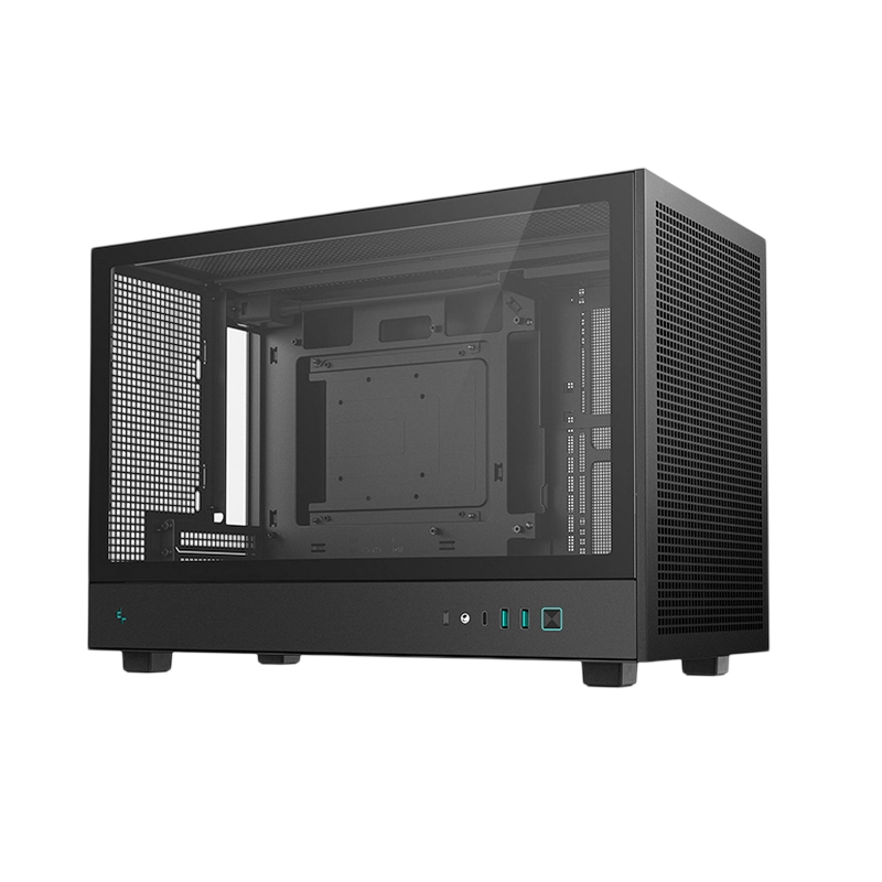 Компьютерный корпус Deepcool CH260 Mini-Tower Черный - Без блока питания | Сталь, Пластик ABS, Закаленное стекло