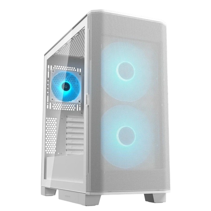 Компьютерный корпус Cougar Airface FLO RGB Midi-Tower Белый - Без блока питания | Сталь, Пластик ABS, Закаленное стекло | ARGB