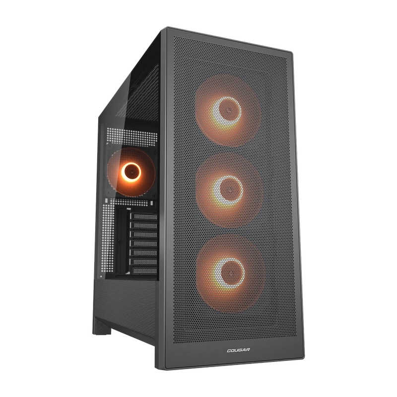 Компьютерный корпус Cougar MX230 RGB Midi-Tower Черный - Без блока питания | Металл,Закаленное стекло