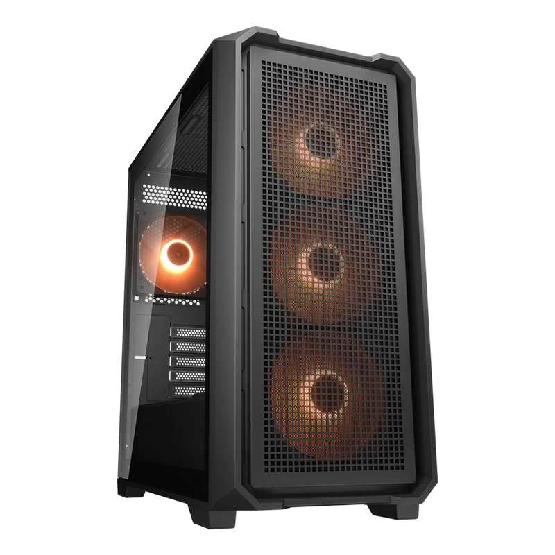 Компьютерный корпус Cougar MX600 Mini V2 Pro Midi-Tower Черный - Без блока питания | Металл,Закаленное стекло | ARGB