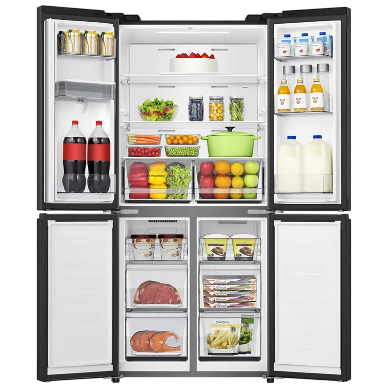 Холодильник Hisense RQ5P470SMFE Чёрный - Side-by-Side | 178.5 см | 482 л Холодильник Hisense RQ5P470SMFE Чёрный - Side-by-Side | 178.5 см | 482 л