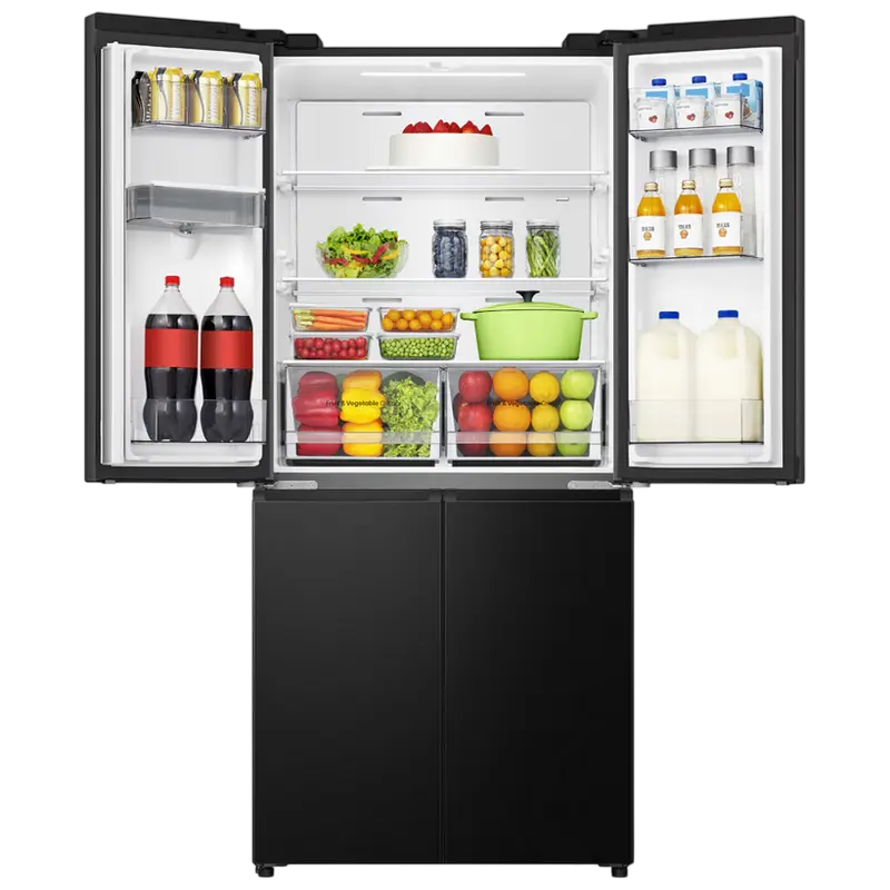 Холодильник Hisense RQ5P470SMFE Чёрный - Side-by-Side | 178.5 см | 482 л Холодильник Hisense RQ5P470SMFE Чёрный - Side-by-Side | 178.5 см | 482 л