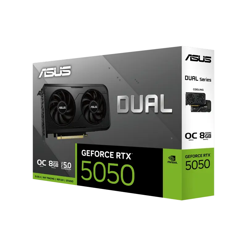 Placă video ASUS Dual GeForce RTX 5050 OC - 8GB | PCI-E 5.0 x16 Placă video ASUS Dual GeForce RTX 5050 OC - 8GB | PCI-E 5.0 x16