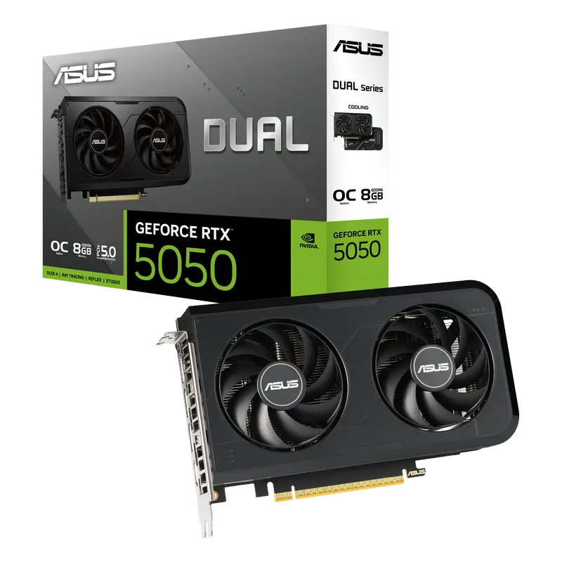 Placă video ASUS Dual GeForce RTX 5050 OC - 8GB | PCI-E 5.0 x16