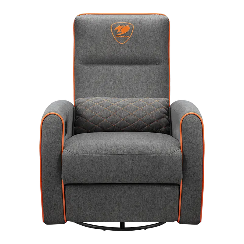 Scaun Gaming Cougar FIDOM Imitație de in Gri | Portocaliu - 103 cm