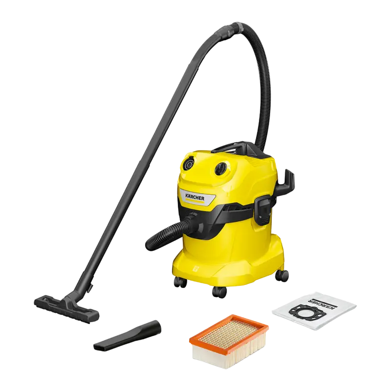 Aspirator Karcher WD 4 V-20/5/22 Galben - Uscată, Umedă | Container | 20 l