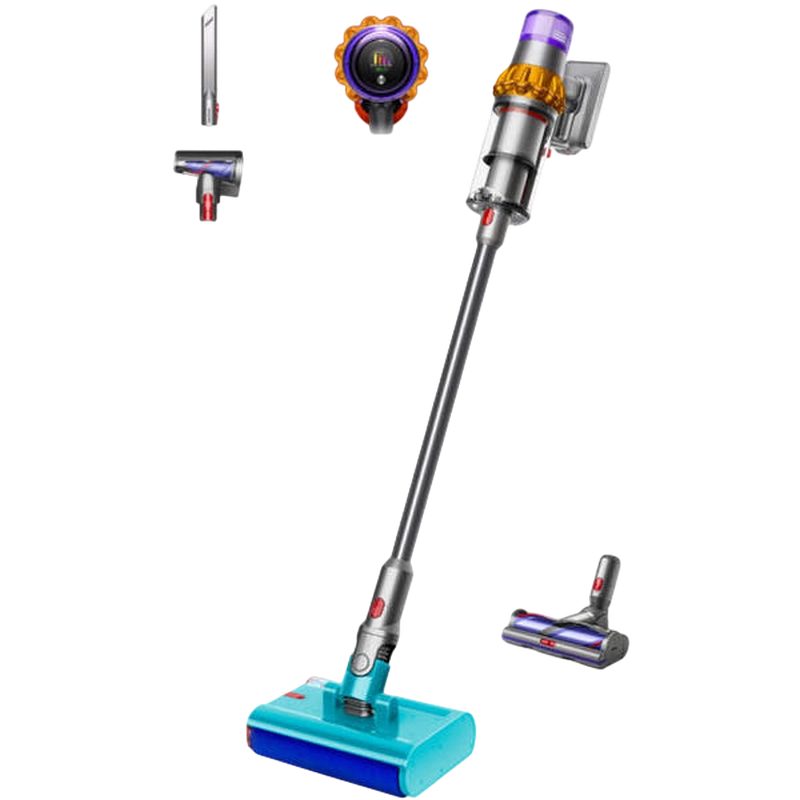 Aspirator Vertical Dyson V15s Detect Submarine Argintiu - Uscată, Umedă | 240 W | Container | 0.75 l