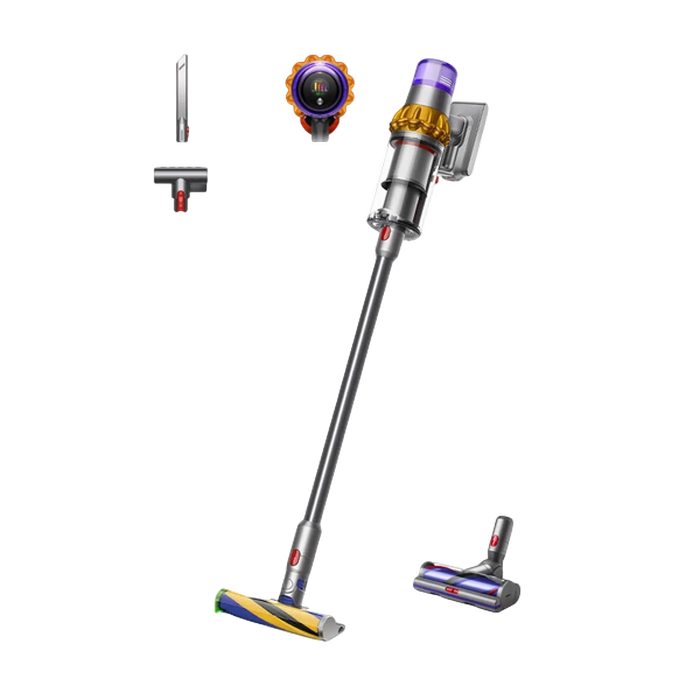 Aspirator Vertical Dyson V15 Detect Absolute Argintiu - Uscată | 240 W | Container | 0.77 l